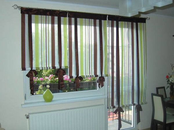 Шторы для кухни с балконной дверью 